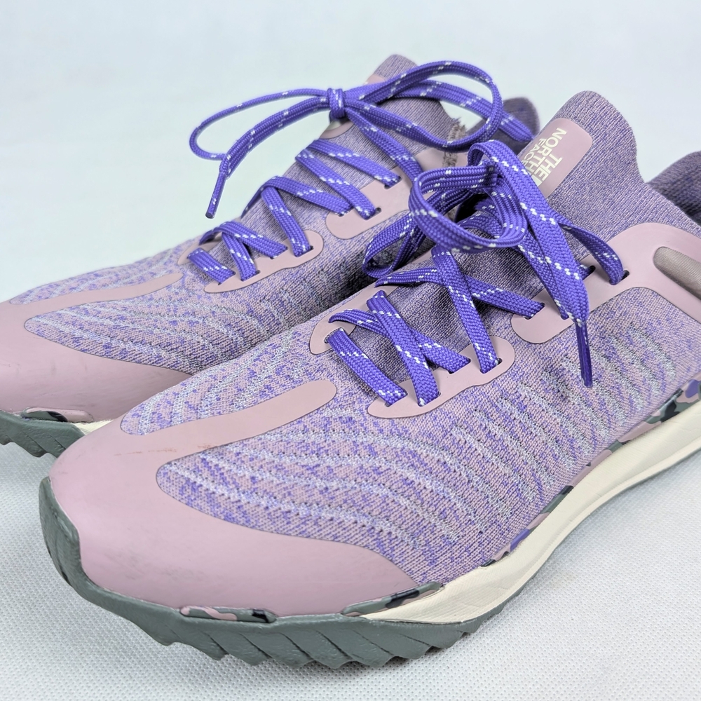 The North Face Size 10 Vectiv Escape Knit Running Shoes Sneakers Purple